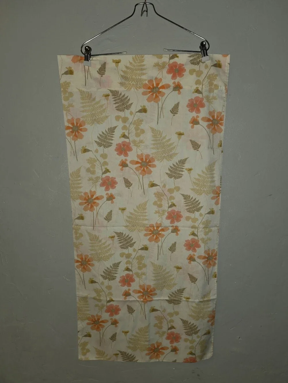 Vintage 1970s King Size Pillowcase “Forest Flower” by Burlington